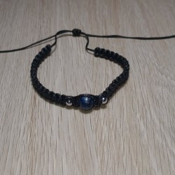 Bransoletka na rękę sznurek Lapis