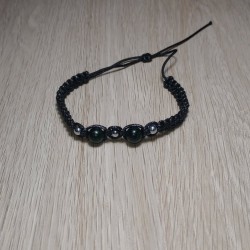 Bransoletka na rękę sznurek Szmaragd nilu